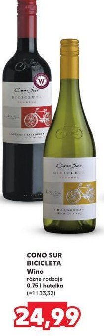 Wino Cono sur bicicleta chardonnay promocja w Kaufland