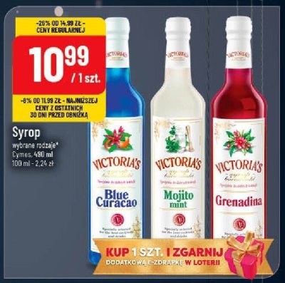Syrop Victorias wybrane rodzaje 490ml promocja w POLOmarket