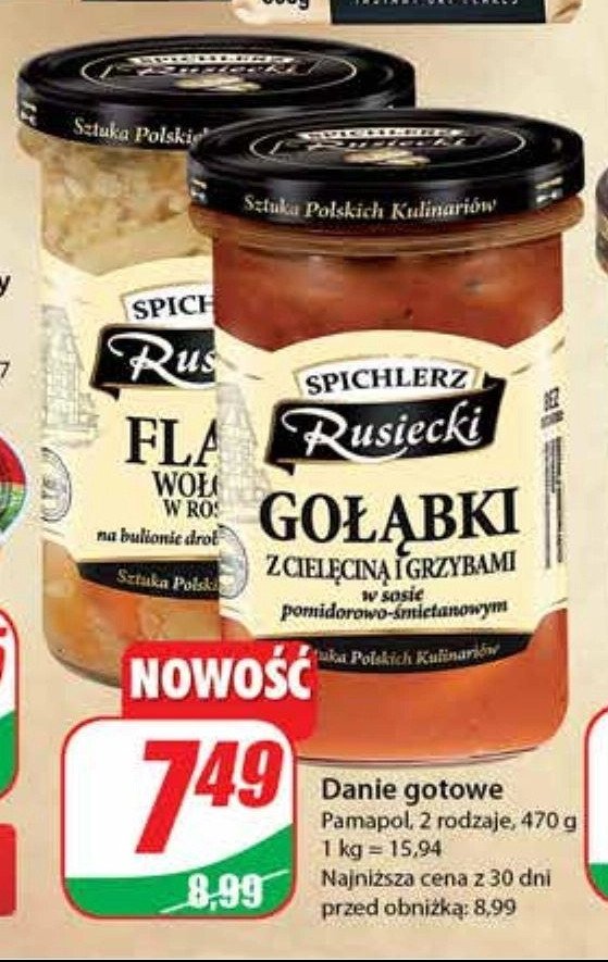 Flaki wo艂owe w rosole Spichlerz rusiecki promocja