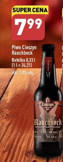 Piwo Cieszyn rauchbock promocja