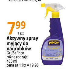 Spray do mycia nagrobków Minos promocja