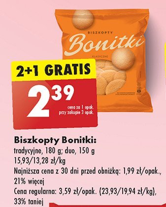 Biszkopty tradycyjne Bonitki promocja