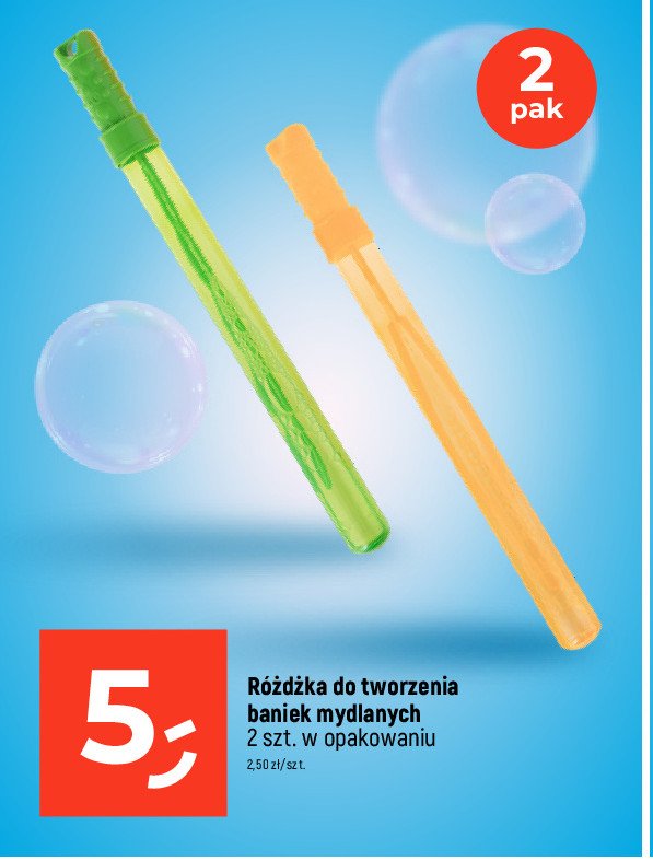Różdżka do baniek mydlanych 26 cm promocja