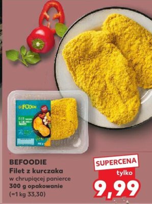 Filet z kurczaka BEFOODIE w chrupiącej panierce promocja w Kaufland