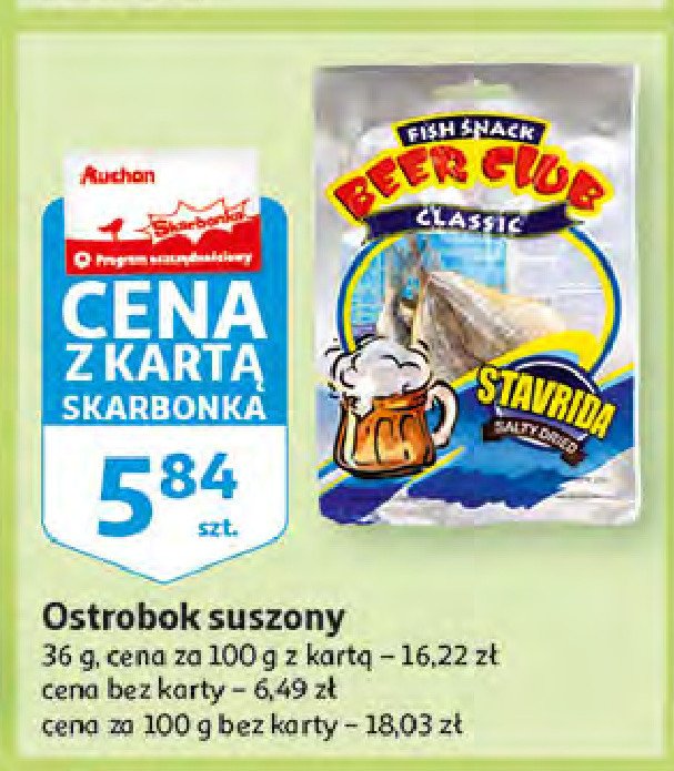 Ostrobok suszony Fish snack promocja