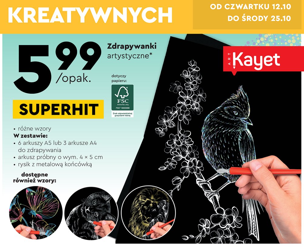 Zdrapywanka a5 Kayet promocja
