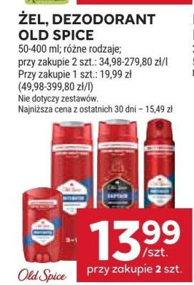 Żel, dezodorant Old Spice różne rodzaje promocja w Stokrotka