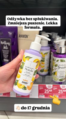 Odżywka do włosów Anwen Emolientowa Morela promocja w Rossmann