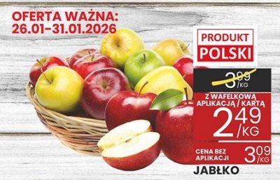 Jabłko zł/kg produkt polski promocja w Wafelek