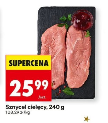 Sznycel cielęcy, 240 g promocja w Biedronka