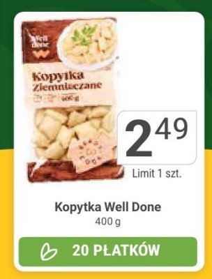 Kopytka Well Done promocja w Stokrotka