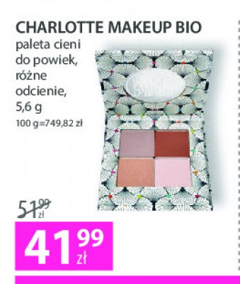 Paleta cieni do powiek odcienie miedzi Charlotte makeup bio promocja