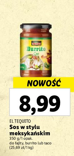 tequito sklep cena - opinie | promocje - - burrito El ofert Sos - Blix.pl - Brak
