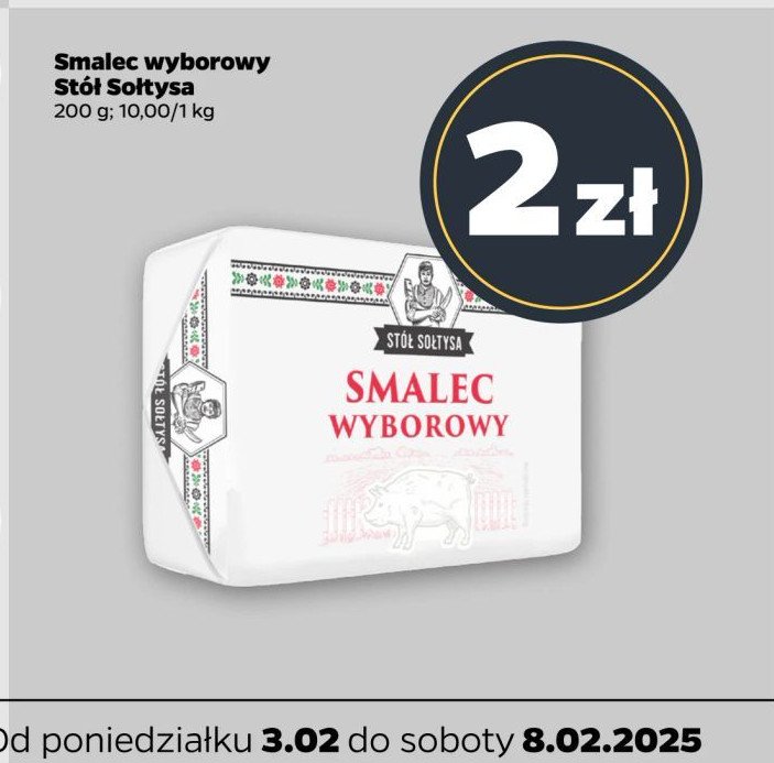 Smalec wieprzowy wyborowy Stół sołtysa promocja