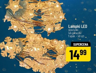 Lampki LED śnieżynki promocja w POLOmarket