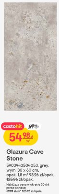 Glazura Cave Stone grey promocja w Castorama
