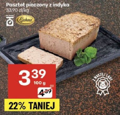 Pasztet pieczony z indyka Lubasz promocja w Delikatesy Centrum