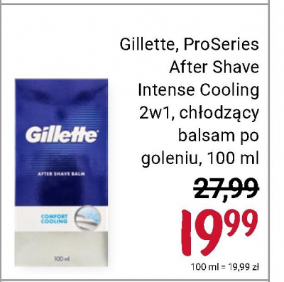 Balsam po goleniu Gillette promocja