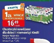 Chusteczki nawilżane dla dzieci i niemowląt Kindii promocja w Leclerc