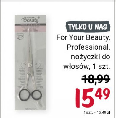 Nożyczki do włosów For your beauty promocja
