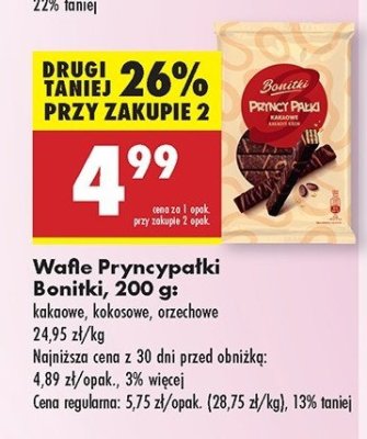 Wafelki kakaowe Bonitki promocja
