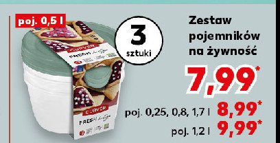 Zestaw pojemników 1.2 l Curver promocja w Kaufland