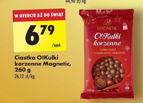 Ciastka o!kulki korzenne Magnetic promocja