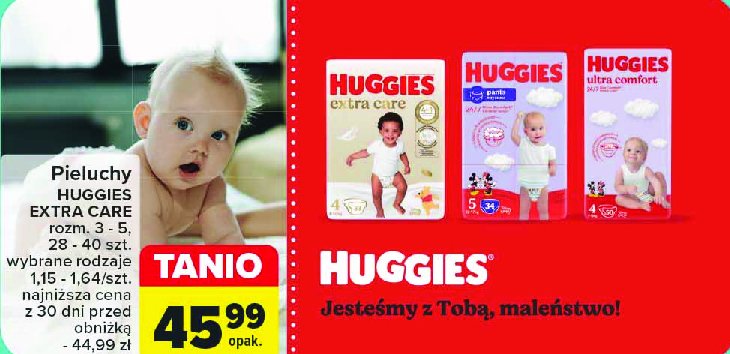 Pieluszki dla dzieci jumbo 4+ Huggies ultra comfort promocja