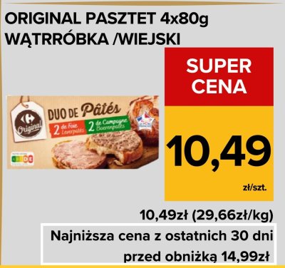 Pasztet Original wątrόbka/wiejski promocja w Supeco
