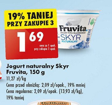 Jogurt naturalny Fruvita promocja