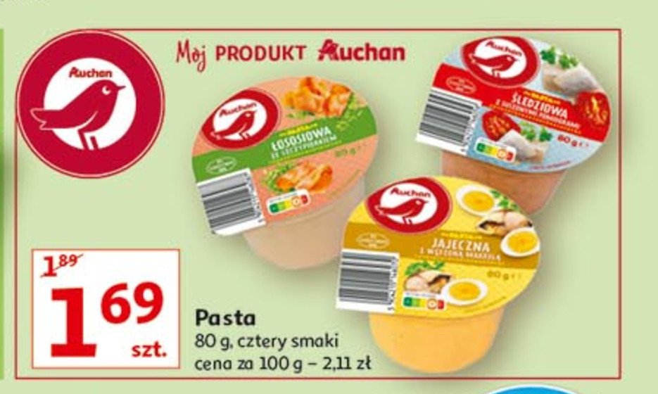 Pasta śledziowa Auchan promocja