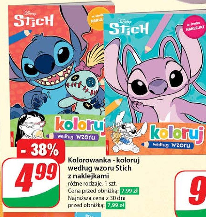Koloruj według wzoru stitch promocja w Dino