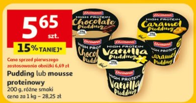 Pudding lub mousse proteinowy różne smaki 200 g promocja w Auchan