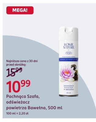 Pachnąca szafa, odświeżacz powietrza Bawełna, 500 ml promocja w Rossmann