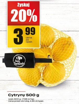 Cytryny 500g promocja w Supeco