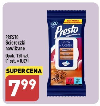 艢ciereczki uniwersalne piernik i go藕dzik Presto clean Presto harper hygienics promocja