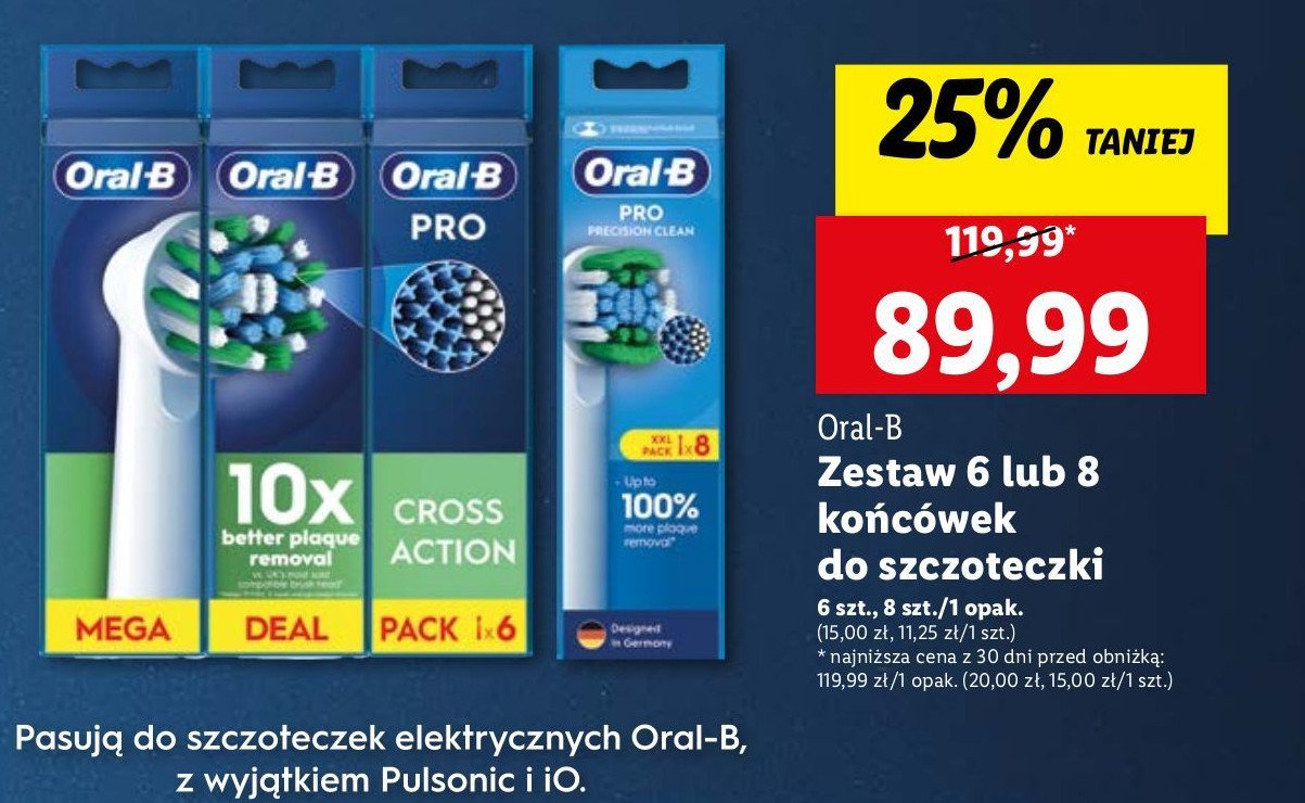 Końcówki do szczoteczki eb50rb Oral-b cross action promocja