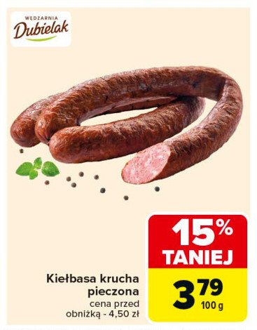 Kiełbasa krucha pieczona Dubielak promocja