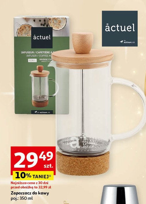 Zaparzacz do kawy 350 ml Actuel promocja w Auchan