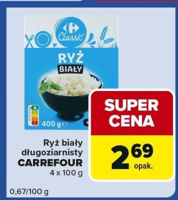 Ryż biały długoziarnisty CARREFOUR promocja w Carrefour Express