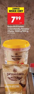 Kapusta kiszona z marchewką  promocja w Biedronka