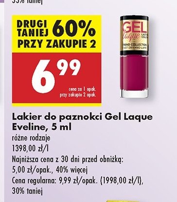 Lakier do paznokci żelowy 81 EVELINE GEL LAQUE NEON LUNACY promocja w Biedronka