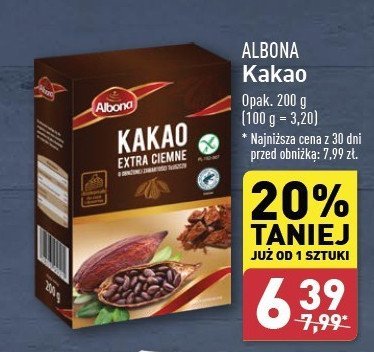 Kakao extra ciemne Albona promocja