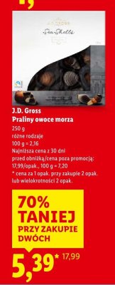 Praliny owoce morza promocja w Lidl