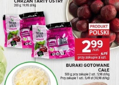 Buraki gotowane całe promocja w Stokrotka