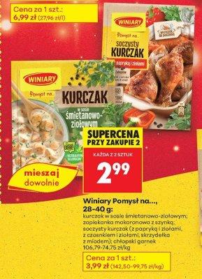 Pomysł na... Winiary soczysty kurczak promocja w Biedronka