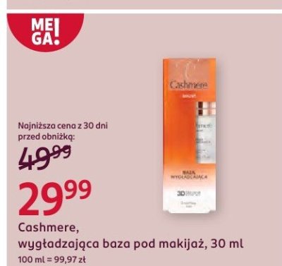 Baza Cashmere wygładzająca pod makijaż, 30 ml promocja w Rossmann