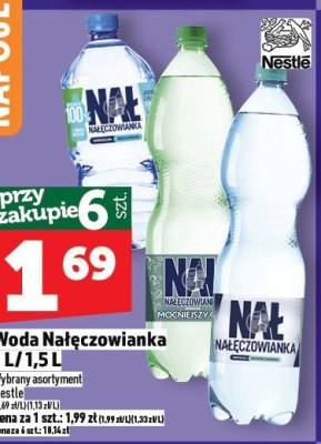Woda Nałęczowianka 1 L / 1,5 L promocja w TOPAZ
