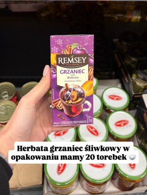 Herbata ekspresowa Grzaniec śliwkowy promocja w Biedronka