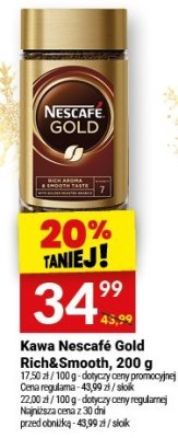 Kawa Nescafe Gold Rich&Smooth promocja w Twój Market